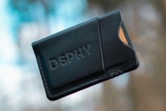 Kožená peněženka slim na karty a bankovky